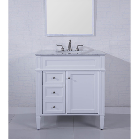 Elegant Decor 32 Single Bathroom Vanity Set In White" VF-1024
